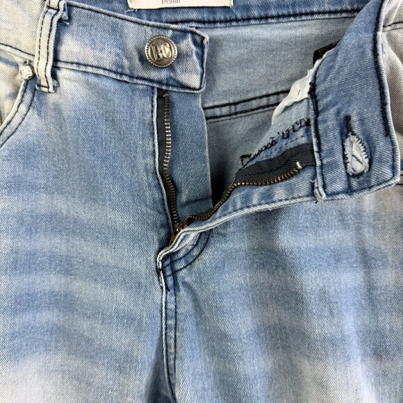 BLUE CULT Denim Relaxed Fit Light Wash Distressed Jeans Y2K Men’s 34 - Picture 3 of 12